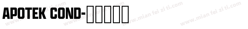 APOTEK COND字体转换